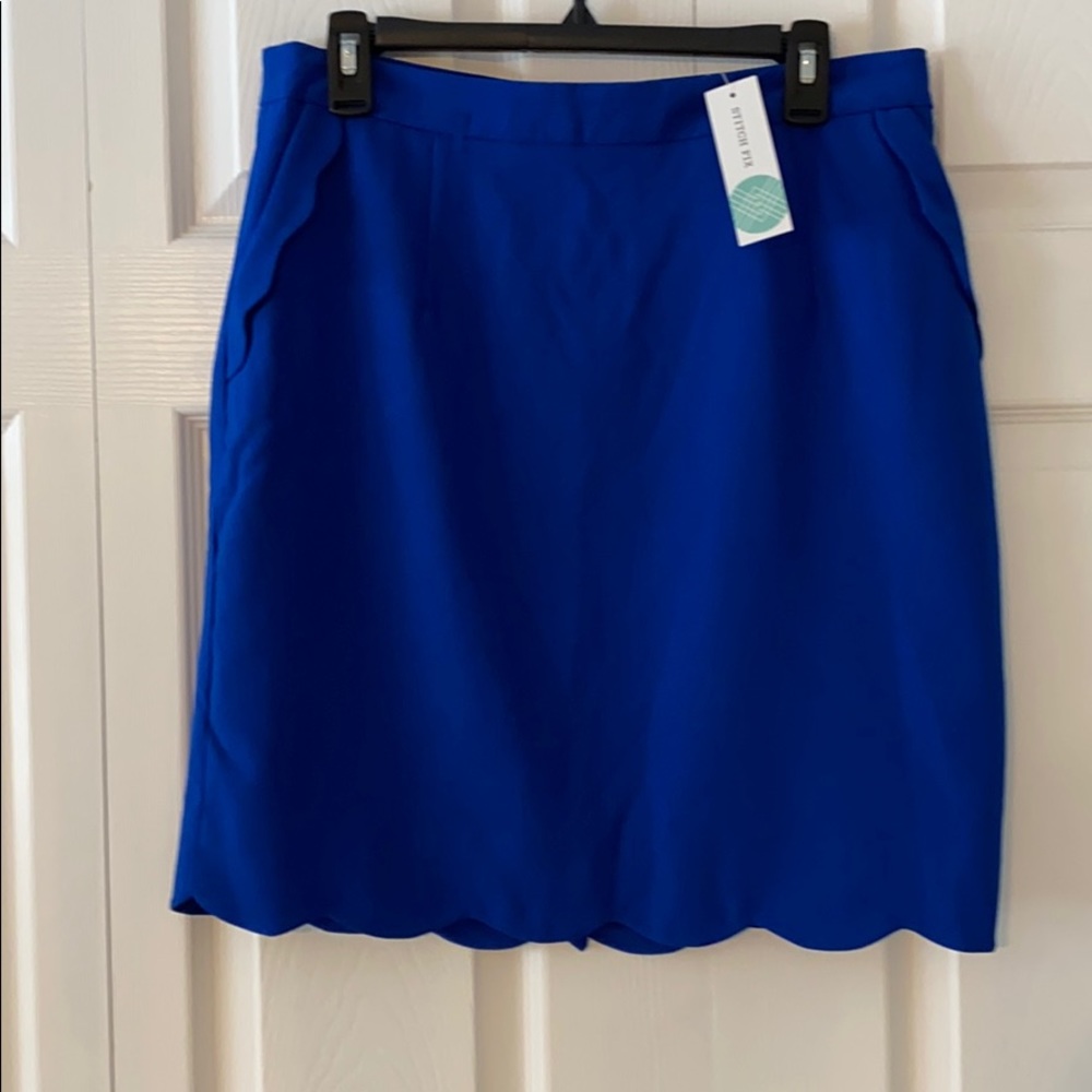 NWT Brixon Ivy Blue Pencil Skirt Sz L